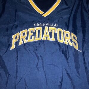 Nashville Predators Reebok pullover windbreaker‎ jacket size XL